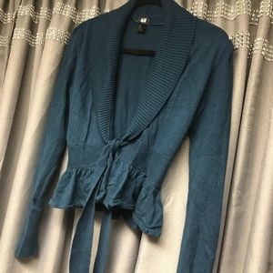 H&M Tie Front Sweater Cardigan